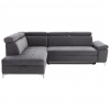 Carryhome ROHOVÁ SEDACIA SÚPRAVA, textil, tmavosivá - Sedačky - 002427000601