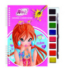 Omaľovanka A5 Akim - S vodovými farbami - Winx