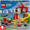 LEGO® City: Hasičská stanica a hasičské auto (60375)