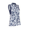 Callaway Abstract Floral Sleeveless Polo Peacoat - S