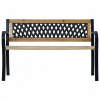 Lavica s operadlom, drevo, 120 x 53 cm