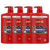 Old Spice Night Panther 3v1 Pánsky šampón a sprchový gél 4x1000ml Old Spice