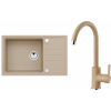 Set Alveus (dřez Intermezzo 130 Beige 55 + baterie Tonia Beige 55) SETA025