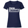 Šťastne zadaná - Námornícka modrá , Dámske , XL