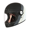 Retro helma na moto ORIGINE PRIMITIVE matná šedo/bílo/černá XL
