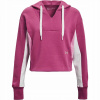 Dámska bavlnená mikina s kapucňou Under Armour Rival Fleece Ružová veľ. M