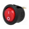 ROCKER SPST pol 2 OFF-ON 10A/250VAC červená tlejivka 230V