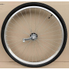 KOLESO NA BICYKEL 26 PALCOV ZADNÉ VOĽNOBEH HLINÍKOVÝ RÁFIK V-BRAKE STRIEBORNÝ