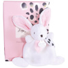 Doudou Dárková krabička růžová - mini králíček 17 cm