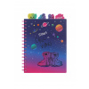 Coolpack Zápisník špirálový Chill vibes A5 so záložkami Stitch Black