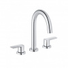 KLUDI PURE&STYLE trojotvorová umývadlová batéria 403930575 s výpustou