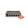 Tenda TEG1005D - 5x 10/100/1000 Mbps Kovový Switch, Fanless - bez vent