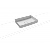 Kaldewei Miena - Umývadlová misa bez prepadu, 580x380 mm, bez otvoru pre batériu, Perl-effekt, alpská biela 909606003001