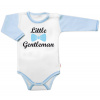 Body dl.rukáv s vtip. textom Baby Nellys, Little Gentleman, chalan, veľ. 80 Baby Nellys