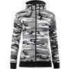 Malfini Camo Zipper Dámska mikina C20 camouflage gray S