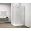 Polysan ESCA GOLD MATT jednodielna sprchová zástena na inštaláciu k stene, matné sklo, 1000 mm, ES1110-04