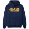 Thrasher mikina Fire Logo Hood - Navy Veľkosť: L