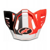 Šilt pre prilby SUPERTECH S-M10 ANGEL, ALPINESTARS (červená / čierna / biela)