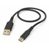 Hama 201570 kábel USB-C 2.0 typ A-C 1,5 m Flexible, silikónový, čierny