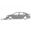 Skoda Rapid sedan kľúčenka z nehrdzavejúcej ocele