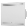 SAPHO GLASS kúpeľňový ventilátor axiálne s časovačom, 8W, potrubia 100mm, biela GS10256012
