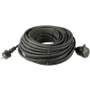 Emos Predlžovací kábel gumový 20m 3 × 1.5mm, čierny 1901212000