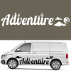 Šablóna na maľovanie na auto CAMPER STROMY MRAKY ADVENTURE 59x298