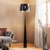 Aluminor Stojaca lampa Totem LS s chrómovým povrchom čierna - Totem LS N