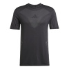 adidas GYM+ Seamless Tee Mens Black/Grey 2XL