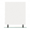 SAPHO - WEGA zrkadlo s policou 80x80cm, čierná matová 60092-8B