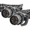 Špirálový kábel TIR 2x 15 PIN 5m 24V AMIO-04382