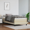 vidaXL Matrac s taštičkovými pružinami krémový 90x200x20 cm umelá koža - Krémová - 65455-20271
