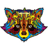 IZMAEL Drevené Color Raccoon/S 96 dielov