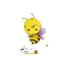 EUlight by MILAGRO Detské nástenné svietidlo s hodinami Bee Clock, 1x žlté plastové tienidlo