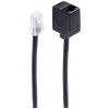 Shiverpeaks telefonní kabel [1x RJ45 zástrčka 8p8c - 1x telefonní spojka TAE-N] 6 m černá