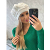Dámska baretka K369 white , VEĽKOSŤ NOVÉ UNI