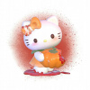 CUKROVÁ TLAČ jedlý obrázok na tortu Cukrová hmota Hello Kitty Tekvica Halloween