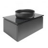 Swiss aqua technologies Koupelnová skříňka s žulovou krycí deskou SAT Feel 80x30x46 cm antracit mat SATFEEL80ANTZ