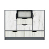 Casarredo Komoda 2D4S DISNEY dub kraft biely/sivý grafit