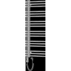 Mexen Neptun, elektrické vykurovacie teleso 1200 x 500 mm, 600 W, chrómová, W101-1200-500-2600-01