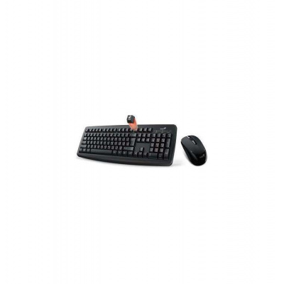 GENIUS Smart KM-8100 set klávesnice a myši, bezdrátový, CZ+SK layout, 2,4GHz, mini USB přijímač, SmartGenius App, černý (31340004403)