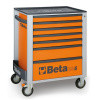 BETA ROLLER CAB 7 DRAWERS ORANGE