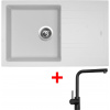 Sinks LINEA 780 Milk + Elka čierna matná