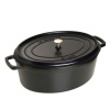 Staub Oválny liatinový hrniec s pokrievkou Cocotte, čierna, 29 cm / 4,2 l 1102925