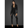 Noir Handmade F247 Long Button-Up PVC Overall