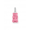 Thomas Sabo PE967-052-9 Big Silver Gold Bears Pendant in Pink with Stones Ladies