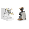 Lelit Mara PL62X V2, white + Eureka Mignon Single Dose, White & Oak