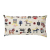 Vankúš - Vankúš IKEA Ekvecklare vankúš 30x58 cm viacstorivorovaný krém (IKEA EKVECKLARE Vankúš 30x58 cm KRÉMOVÁ VIACFAREBNÁ)