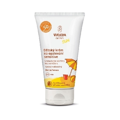 Weleda Detský krém na opaľovanie SPF 50 Sensitive 50ml