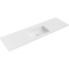 Mexen Otis umývadlo zapustené do dosky 161 x 46,5 cm, biela mat - 25181601